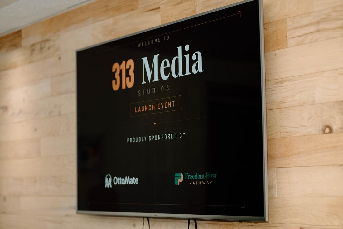 313 Media Studios launch event